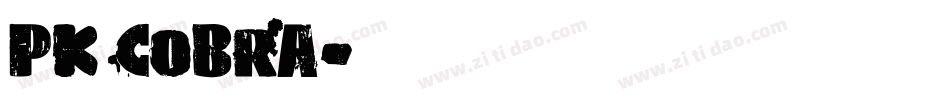PK CoBrA字体转换
